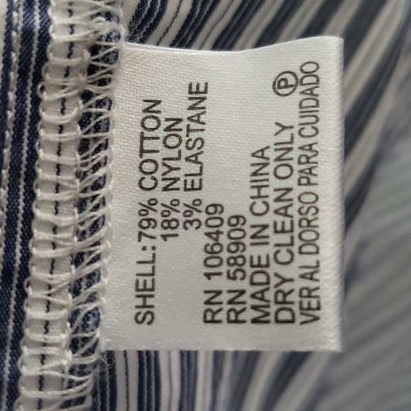 Cremieux Niko Striped Ruffle Off Shoulder Dress XS - Picture 8 of 8